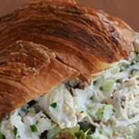 Chicken Salad · With celery, onion, dijon, tarragon, mayo and greens.  Served on croissant.