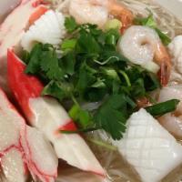Seafood Pho · Shrimp, Squid, Imitation Crab.