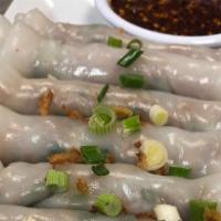 Steamed Rice Rolls · Nine pieces.