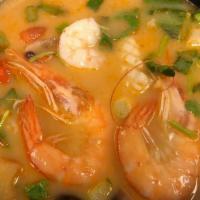 Creamy Tom Yum · Seafood Sour Soup with Coconut Milk.