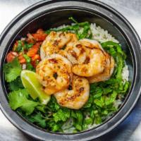 Grilled Shrimp Burrito Bowl · Seasoned Grilled Shrimp