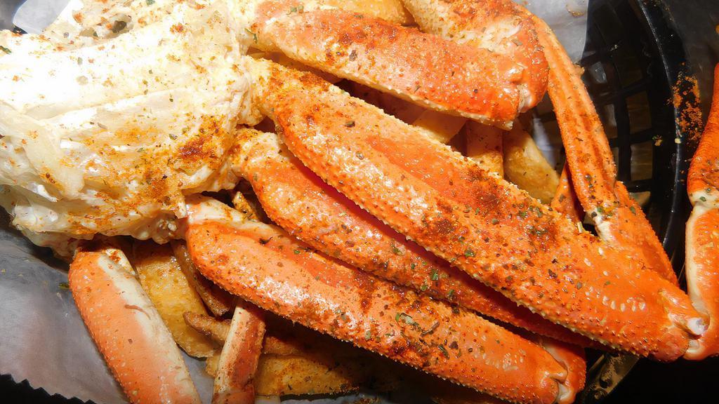 Crab Legs · Boiled in house crab broil.