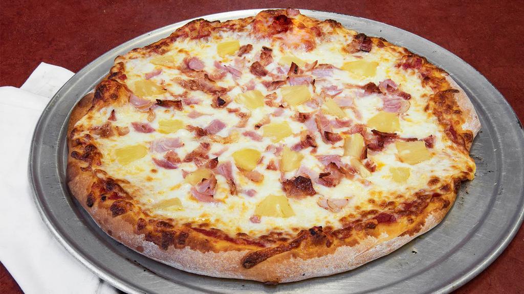 Small Hawaiian Pizza · Ham, bacon, and pineapple