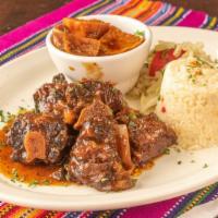 Combinacion Chapina Platter
 · 4 oz. grill ribeye steak, chile relleno your choice (pork, cheese, chicken or beef), guatema...
