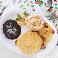 Pupusa Loca · A giant pupusa stuffed with five ingredients in the photo you can compare it to the regular ...