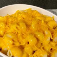 Macaroni And 4 Cheese Bowl  · Vegetarian. Sharp, Mild, Cream & Parmesan Cheese poured over a heaping amount of  Spiral Noo...