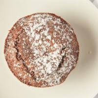 Large Fudge Brownie · A soft fudge brownie with a sprinkle of powdered sugar.