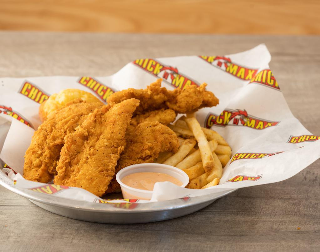5 Tender Meal Combo · Hand breaded and fried light golden brown.