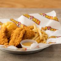 4 Tender Meal Combo · Hand breaded and fried light golden brown.