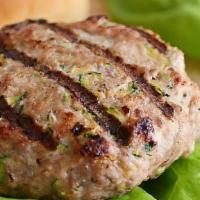  Turkey Burger · Half-pound of the juiciest smoked turkey burger in town, topped with lettuce and tomato and ...