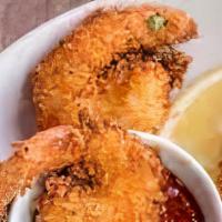 Shrimp Party Platter  · A Shrimp Extravaganza 25 Golden Brown Fried Shrimp Feel Free To Upgrade to Jumbo Cajun Broil...