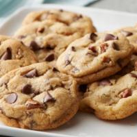 Cookies · Starts with a Rich Buttery Batter baked to golden Goodness! chocolate chip or peanut butter.