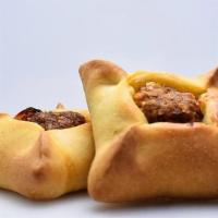 Mini Meat Pie · Lebanese meat pie filled with deliciously seasoned ground beef, tomato, and onion