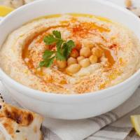 Hummus(Per Lb) (Vegan) · Chickpea dip with olive oil, fresh garlic, lemon juice, and tahini