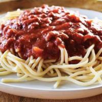 Spaghetti · Choice of Homemade Marinara Sauce with French Bread