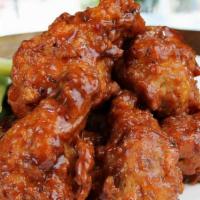 Chicken Wings · Chicken Wings with celery & carrots. Served with ranch dressing