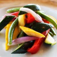 Oven Roasted Vegetables · Squash, Zucchini, Green Beans, Onion & Bell Pepper