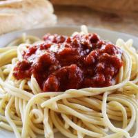 Kids Spaghetti · Served with Homemade Marinara Sauce