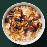 Classic Oatmeal · includes toppings: nut medley, dried fruit, brown sugar.