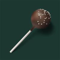 Chocolate Cake Pop · Chocolate cake mixed with chocolate butter cream, dipped in dark chocolate and topped with s...