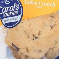Carol'S Toffee Crunch Cookie · Serves 4. Locally Made, Small Batch Gourmet Cookies using only the Freshest All Natural Ingr...
