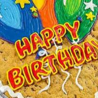 Pc16. Birthday Balloons Cookie Cake · This bright birthday balloons cookie cake will be the highlight of the day. Our buttery, ric...