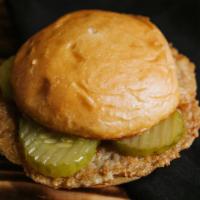 Chixen Mini · 1/4 lb Chixen Burger Pickles & Chixen Sauce