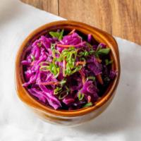 Crisp Citrus Slaw · Bright Refreshing Slaw With A Hint of Sweet Citrus That Compliments Ours Chixen Burgers