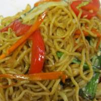 Yaki-Soba · Stir-fried vegetables and thin buckwheat noodle