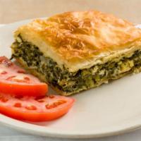 Spinach Pie · Made fresh daily in our kitchen.