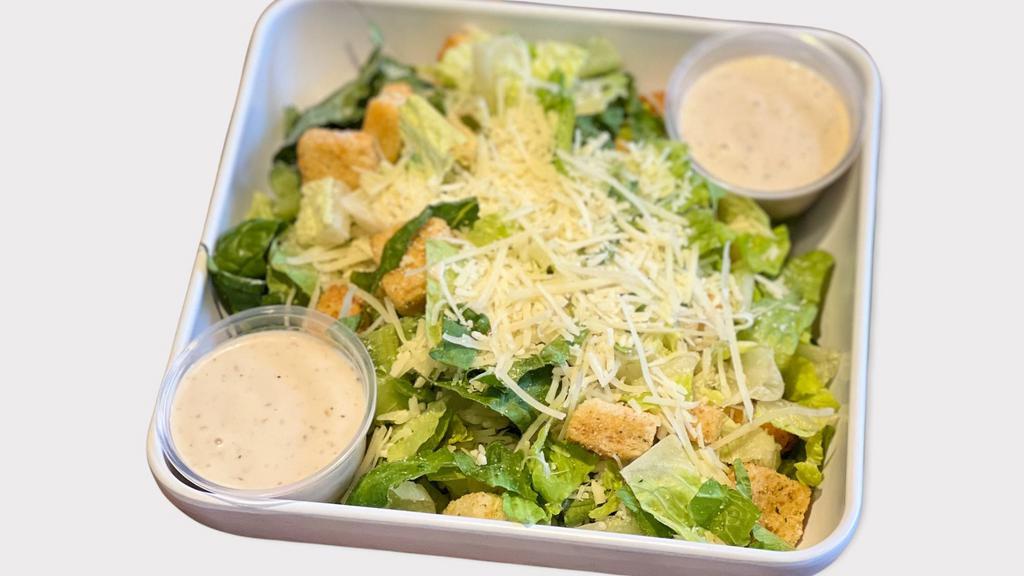 Caesar Salad · Classic Caesar salad with romaine lettuce, parmesan cheese, croutons, and creamy dressing
