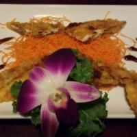 Soft Shell Crab · Deep fried soft crab served with tempura sauce.