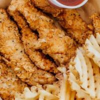 Jumbo Love Me Tender Combos · Piece breaded tenders, one flavor, one 20 oz drink, one waffle fries. Sauce for tenders serv...