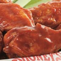 Shoney'S® Wings · Eight jumbo chicken wings served with celery and choice of bleu cheese or ranch. Available s...