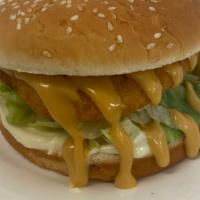 Chicken Sandwich · Chicken sandwich is a sandwich that typically consists of boneless, skinless chicken breast ...