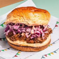 The Original Fried Chicken Sandwich · Fried chicken, candied jalapeno mayo, and crunchy slaw. Contains gluten, dairy, and eggs. We...