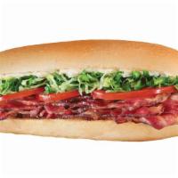 #7. Bblt Sandwich Only · Natural Applewood-smoked bacon, MORE BACON, lettuce, tomatoes, and Hellmann's mayo.