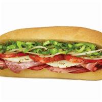 #5. The Godfather Sandwich Only · Capicola ham, Genoa salami and provolone cheese topped with thinly sliced onions. garden-fre...
