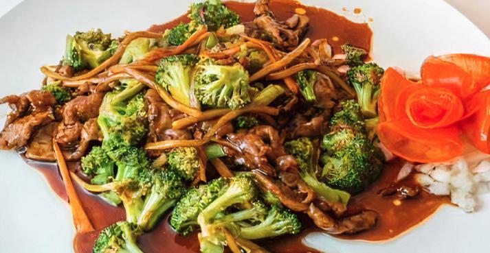 Beef W/ Broccoli · Tender all natural beef, broccoli, bamboo shoot in light garlic wine sauce
