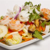 #37 Yum Talay · Seafood and vegetables with lime dressing