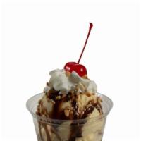 Sundae With Chocolate Topping · 