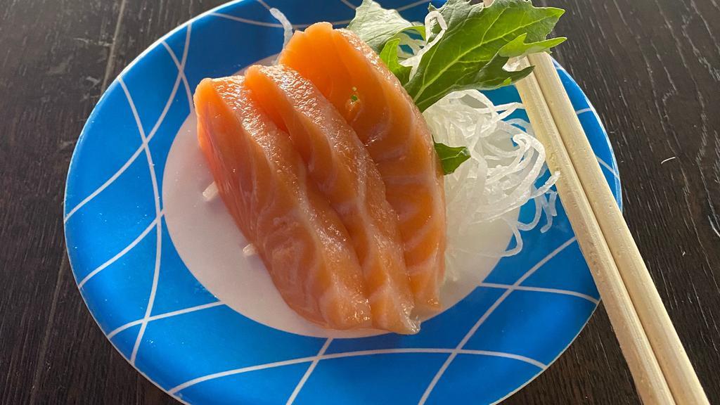 Salmon Sashimi · 3 slices of raw Salmon