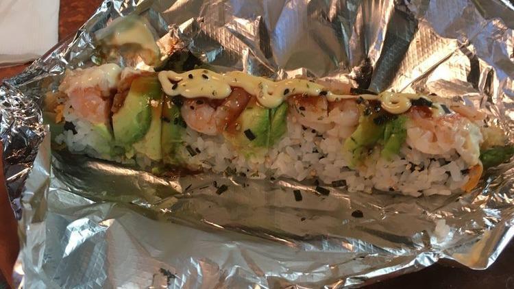 Fire Island Roll · On The Fire! Shrimp Tempura, Spicy Crab, Asparagus, inside,Topped With Cooked Shrimp, Avocado, Eel Sauce, Sriracha And Mayo.