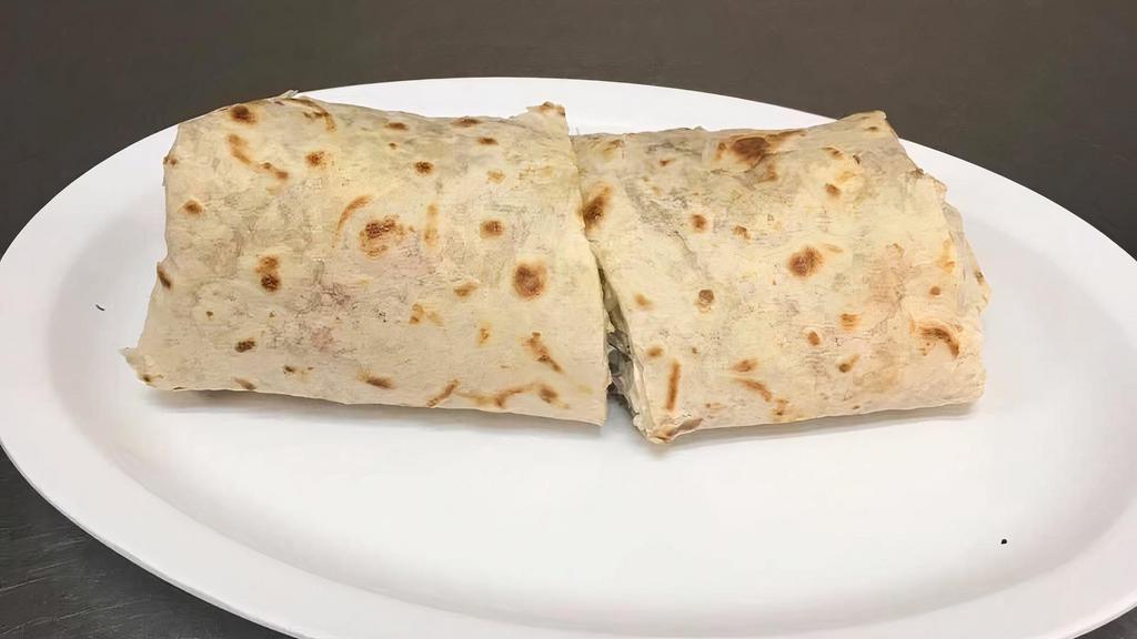 Small Burrito Plate · Small burrito with rice & beans.