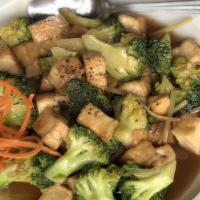 Vegetable Delight · Broccoli, mushroom, carrot, onion, cabbage, bell pepper and garlic in house special sauce.