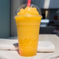 Mango Strawberry · Made with real fruit and a pineapple juice base