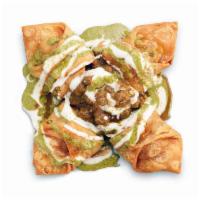 Samosa Chaat  · Our samosas are topped with slow-simmered chickpea masala, GMO-free yogurt then drizzled wit...