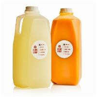 Lemonade · 1/2 gallon of our freshly squeezed lemonade. Your choice of Mint Ginger or Mango lemonade (V...