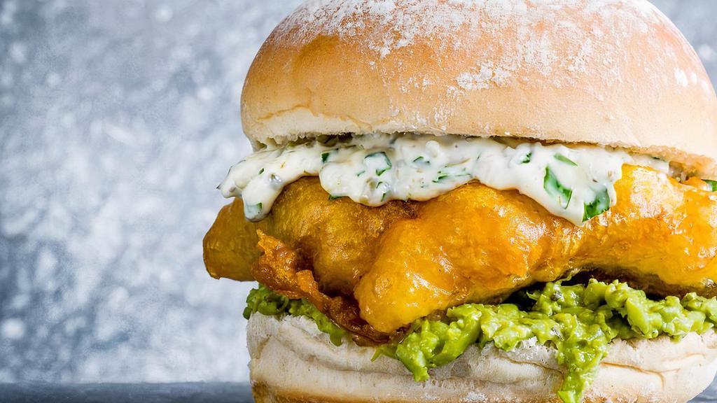 Fish Burger Burger · Fish fillet tied together in our delicious buns with tartar sauce to create a superb offering