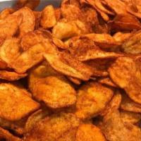Hand Cut Rack Shack Chips · Our hand cut home made potato chips dusted with old No. 17. So good!